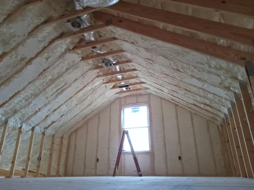 Spray foam roofing application for Crawl Space Insulation project in Odessa